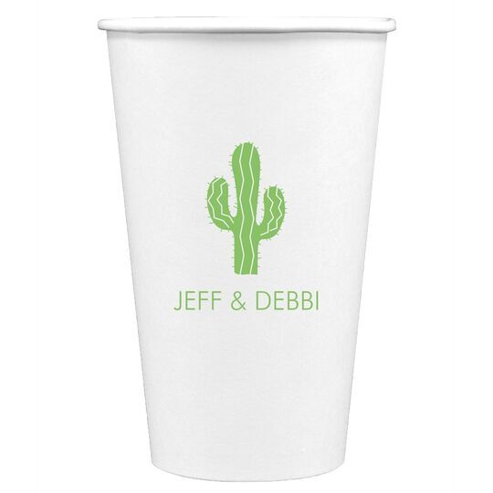 Desert Cactus Paper Coffee Cups